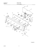 CONTROL PANEL Diagram and Parts List for NGSW1443AS0  Frigidaire Washer
