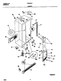 CABINET Diagram and Parts List for FRS24ZRHB1  Frigidaire Refrigerator