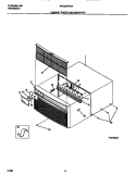 CABINET FRONT AND WRAPPER Diagram and Parts List for WAC067W7A1  Frigidaire Air Conditioner
