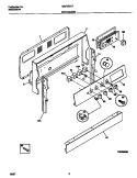 BACKGUARD Diagram and Parts List for MEF352CFSA  Frigidaire Range