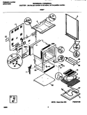 BODY Diagram and Parts List for FEF322BADJ  Frigidaire Range