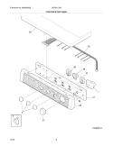 CONTROLS / TOP PANEL Diagram and Parts List for GGF331CS0  Gibson Dryer