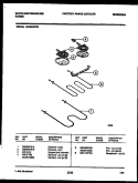 BROILER PARTS Diagram and Parts List for KF404GDW6  Frigidaire Range