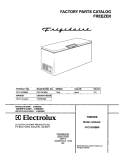 COVER Diagram and Parts List for FFC15C8BB0  Frigidaire Freezer