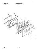 DOOR Diagram and Parts List for MGF334WGSA  Tappan Range