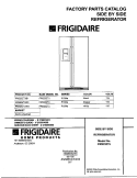 COVER Diagram and Parts List for FRS23ZTJW1  Frigidaire Refrigerator