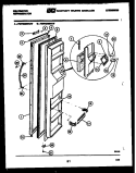 FREEZER DOOR PARTS Diagram and Parts List for FMW220EN1D  Kelvinator Refrigerator