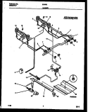 BURNER PARTS Diagram and Parts List for 30-2542-00-02  Tappan Range