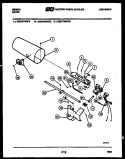 BURNER, IGNITER AND VALVE Diagram and Parts List for DG27A7WXFB  Gibson Dryer