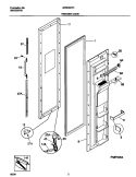 FREEZER DOOR Diagram and Parts List for GRS20ZRHD5  Gibson Refrigerator
