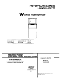 COVER Diagram and Parts List for WLXG42RED3  Frigidaire Washer Dryer Combo
