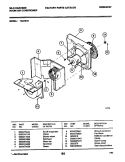 MOTOR / FAN Diagram and Parts List for 7HA701B  Frigidaire Air Conditioner