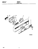 CONTROL PANEL Diagram and Parts List for MDB531RFR3  Frigidaire Dishwasher