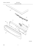 CONTROLS / TOP PANEL Diagram and Parts List for GSEQ7200DS0  Frigidaire Dryer