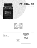 COVER Diagram and Parts List for FGF348KBB  Frigidaire Range