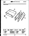 DRAWER PARTS Diagram and Parts List for 30-2761-00-01  Tappan Range
