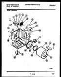 CABINET AND COMPONENT PARTS Diagram and Parts List for DE350RXD2  Frigidaire Dryer