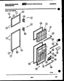 DOOR PARTS Diagram and Parts List for PRT173MCF0  Frigidaire Refrigerator