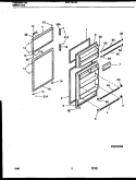 DOOR PARTS Diagram and Parts List for MRT13CRAW0  Frigidaire Refrigerator