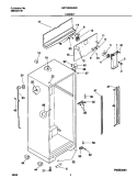 CABINET Diagram and Parts List for MRT18GSHW0  Frigidaire Refrigerator