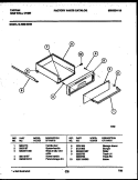 DRAWER PARTS Diagram and Parts List for 12-4990-00-03  Tappan Wall Oven
