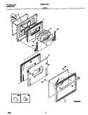 DOOR Diagram and Parts List for TEB500CCB4  Tappan Wall Oven