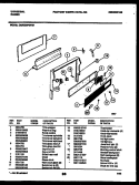 BACKGUARD Diagram and Parts List for CE302BP2D1  Frigidaire Range