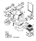 BODY Diagram and Parts List for TEF352SCWA  Tappan Range