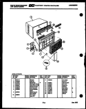 ELECTRICAL PARTS Diagram and Parts List for AH085J7T3  Frigidaire Air Conditioner