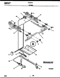 BURNER, MANIFOLD AND GAS CONTROL Diagram and Parts List for CP303VP2D3  Frigidaire Range