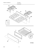 TOP / DRAWER Diagram and Parts List for FGFL79DCC  Frigidaire Range