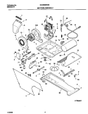 P17B0027 DRY MTR, BELT Diagram and Parts List for GLSG62RHS0  Gibson Washer Dryer Combo