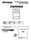 COVER Diagram and Parts List for 31-2232-00-03  Tappan Range