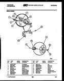 AIR CONTROL PARTS Diagram and Parts List for MR40N2  Frigidaire Dehumidifier