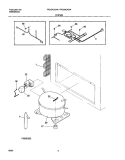 SYSTEM Diagram and Parts List for FFC07C4CW0  Frigidaire Freezer