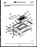 TOP DOOR PARTS Diagram and Parts List for 77-4957-32-10  Tappan Range