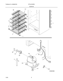 SYSTEM Diagram and Parts List for GFU21M3AW6  Gibson Freezer