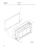 DOOR Diagram and Parts List for CFC05M0HW3  Uni Freezer