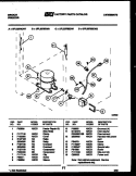 SYSTEM PARTS Diagram and Parts List for UFL2075ECW2  Frigidaire Freezer