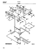 BURNER Diagram and Parts List for TGF657BCD2  Tappan Range