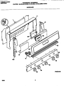 BACKGUARD Diagram and Parts List for FGF334BGDC  Frigidaire Range