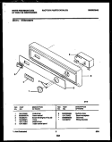 CONSOLE AND CONTROL PARTS Diagram and Parts List for WDB212GBW0  Frigidaire Dishwasher
