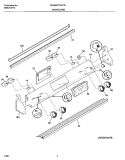 BACKGUARD Diagram and Parts List for FES355CCBF  Frigidaire Range