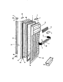 REFRIGERATOR DOOR Diagram and Parts List for RS249GCD2  Frigidaire Refrigerator