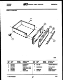 DRAWER PARTS Diagram and Parts List for 31-2549-23-03  Tappan Range