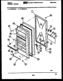 DOOR PARTS Diagram and Parts List for FV16M4WXFC  Gibson Freezer