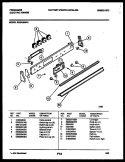 CONTROL PANEL Diagram and Parts List for REG435MRW1  Frigidaire Range