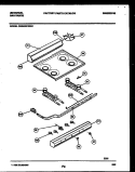 COOKTOP AND BURNER PARTS Diagram and Parts List for CG240SP2W1  Frigidaire Range