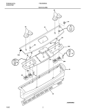 BACKGUARD Diagram and Parts List for FES300DSA  Frigidaire Range