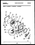 DOOR PARTS Diagram and Parts List for DEA501G3W  Kelvinator Dryer